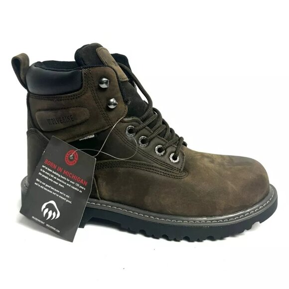 Wolverine Men\'s FloorHand Waterproof Steel Toe Boots Brown Size 8 M main image 5